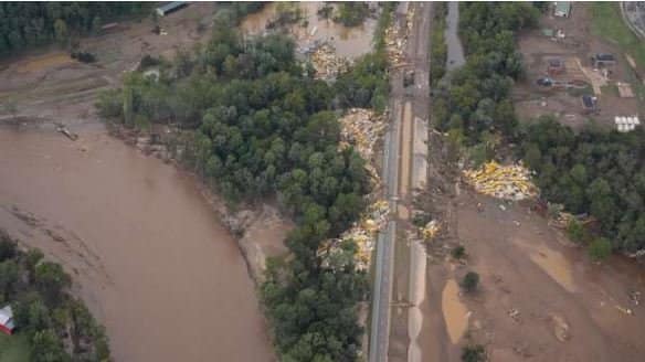 Hurricane Helene damage to critical trucking routes 2024 01