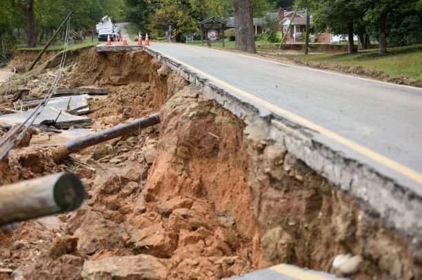 Hurricane Helene damage to critical trucking routes 2024